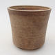 Ceramic bonsai bowl 9.5 x 9.5 x 9 cm, beige color - 1/3