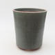 Ceramic bonsai bowl 14 x 14 x 16 cm, color green - 1/3