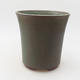 Ceramic bonsai bowl 15 x 15 x 16 cm, color green - 1/3