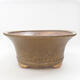 Ceramic bonsai bowl 32 x 32 x 14 cm, color brown - 1/3