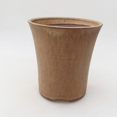 Ceramic bonsai bowl 15 x 15 x 16 cm, color beige - 1