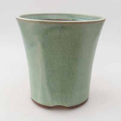 Ceramic bonsai bowl 15 x 15 x 15 cm, color green - 1