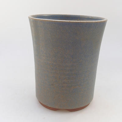 Ceramic bonsai bowl 15 x 15 x 17 cm, color blue - 1