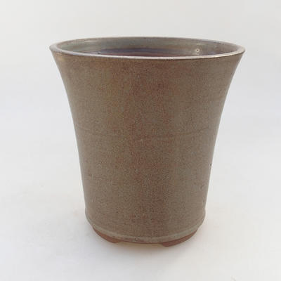 Ceramic bonsai bowl 15 x 15 x 16 cm, color brown - 1