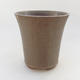 Ceramic bonsai bowl 15 x 15 x 16 cm, color brown - 1/3