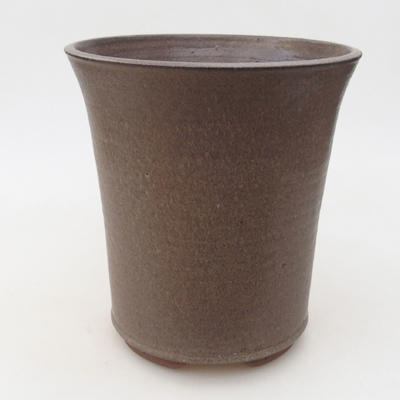 Ceramic bonsai bowl 16 x 16 x 17 cm, color brown - 1