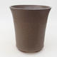 Ceramic bonsai bowl 16 x 16 x 17 cm, color brown - 1/3