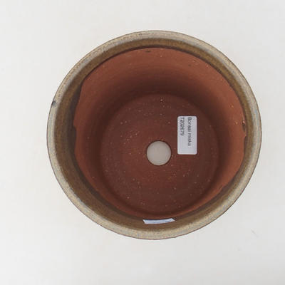Ceramic bonsai bowl 15 x 15 x 17.5 cm, brown color - 1