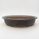 Ceramic bonsai bowl 28 x 25 x 6 cm, color green - 1/3