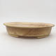 Ceramic bonsai bowl 28 x 25 x 6 cm, color brown-yellow - 1/3