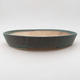 Ceramic bonsai bowl 28 x 24 x 4.5 cm, color green - 1/3