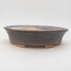 Ceramic bonsai bowl 26.5 x 21.5 x 6 cm, color blue - 1/3