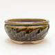 Ceramic bonsai bowl 8.5 x 8.5 x 4 cm, color green - 1/3