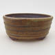 Ceramic bonsai bowl 10.5 x 9 x 4.5 cm, color green - 1/3