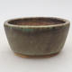 Ceramic bonsai bowl 7.5 x 6.5 x 3.5 cm, color green - 1/3