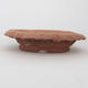 Ceramic bonsai bowl 17 x 17 x 8 cm, color brown - 2nd quality - 1/4