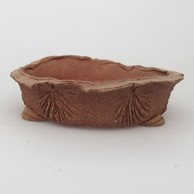 Ceramic bonsai bowl 17 x 17 x 4 cm, color brown - 2nd quality - 1