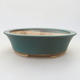 Ceramic bonsai bowl 14 x 12 x 3.5 cm, color green - 1/3