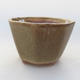 Ceramic bonsai bowl 8.5 x 8.5 x 5.5 cm, color green - 1/3