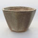 Ceramic bonsai bowl 8.5 x 8.5 x 5.5 cm, color green - 1/3