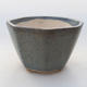 Ceramic bonsai bowl 8.5 x 8.5 x 5.5 cm, color blue - 1/3