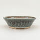 Ceramic bonsai bowl 15.5 x 15.5 x 5 cm, color blue - 1/3