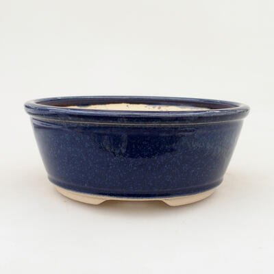 Ceramic bonsai bowl 14.5 x 14.5 x 5.5 cm, color blue - 1