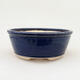 Ceramic bonsai bowl 14.5 x 14.5 x 5.5 cm, color blue - 1/3