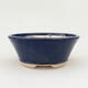 Ceramic bonsai bowl 14.5 x 14.5 x 6 cm, color blue - 1/3