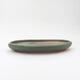 Ceramic bonsai bowl 21.5 x 16 x 3 cm, color green - 1/3