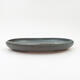 Ceramic bonsai bowl 21.5 x 16 x 3 cm, gray color - 1/3