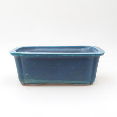 Ceramic bonsai bowl 17 x 12.5 x 6.5 cm, color blue - 1