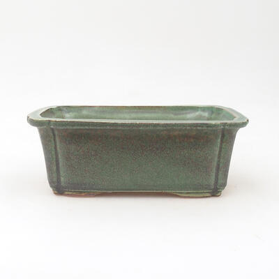 Ceramic bonsai bowl 17 x 12.5 x 6.5 cm, color green - 1