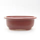 Ceramic bonsai bowl 15 x 12 x 6 cm, color brown - 1/3