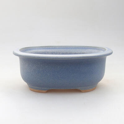 Ceramic bonsai bowl 15 x 12 x 6 cm, color blue - 1