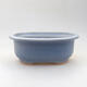 Ceramic bonsai bowl 15 x 12 x 6 cm, color blue - 1/3