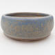 Ceramic bonsai bowl 10 x 10 x 3,5 cm, color blue - 1/4