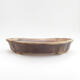 Ceramic bonsai bowl 29 x 26 x 5.5 cm, color yellow-brown - 1/3
