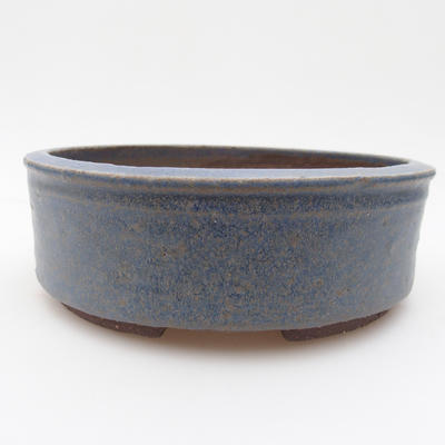 Ceramic bonsai bowl 16 x 16 x 5,5 cm, color blue - 1