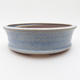 Ceramic bonsai bowl 16 x 16 x 5 cm, color blue - 1/4