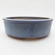 Ceramic bonsai bowl 16 x 16 x 5 cm, color blue - 1/4