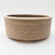 Ceramic bonsai bowl 16 x 16 x 6 cm, color beige - 1/4