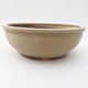 Ceramic bonsai bowl 16,5 x 16,5 x 6 cm, color beige - 1/4
