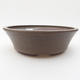 Ceramic bonsai bowl 17,5 x 17,5 x 5 cm, color gray - 1/4