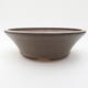 Ceramic bonsai bowl 18 x 18 x 5,5 cm, color gray - 1/4
