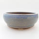 Ceramic bonsai bowl 10 x 10 x 4,5 cm, color blue - 1/4