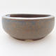 Ceramic bonsai bowl 10 x 10 x 4 cm, color blue - 1/4