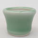 Ceramic bonsai bowl 3.5 x 3.5 x 2.5 cm, color green - 1/3
