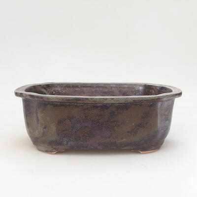 Ceramic bonsai bowl 21 x 16.5 x 7.5 cm, color brown - 1