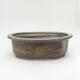Ceramic bonsai bowl 25 x 20 x 8.5 cm, brown color - 1/3